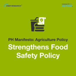 Manifesto Agriculture Policy Strengthens Food Safety