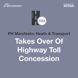 Manifesto Health Transport Takes Over Highway Toll Concession