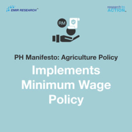 Manifesto Agriculture Policy Implements Minimum Wage